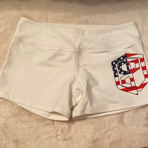 Born Primitive America white athletic booty short
